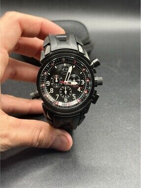 Oakley 12 Gauge Stealth Black/Black Dial Watch